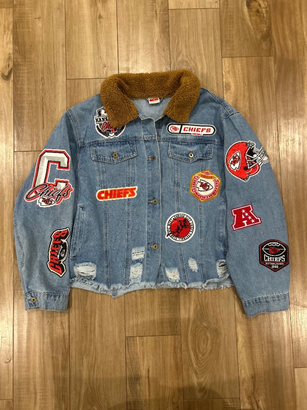 Vintage Kansas City Chiefs, ultra game denim jacket